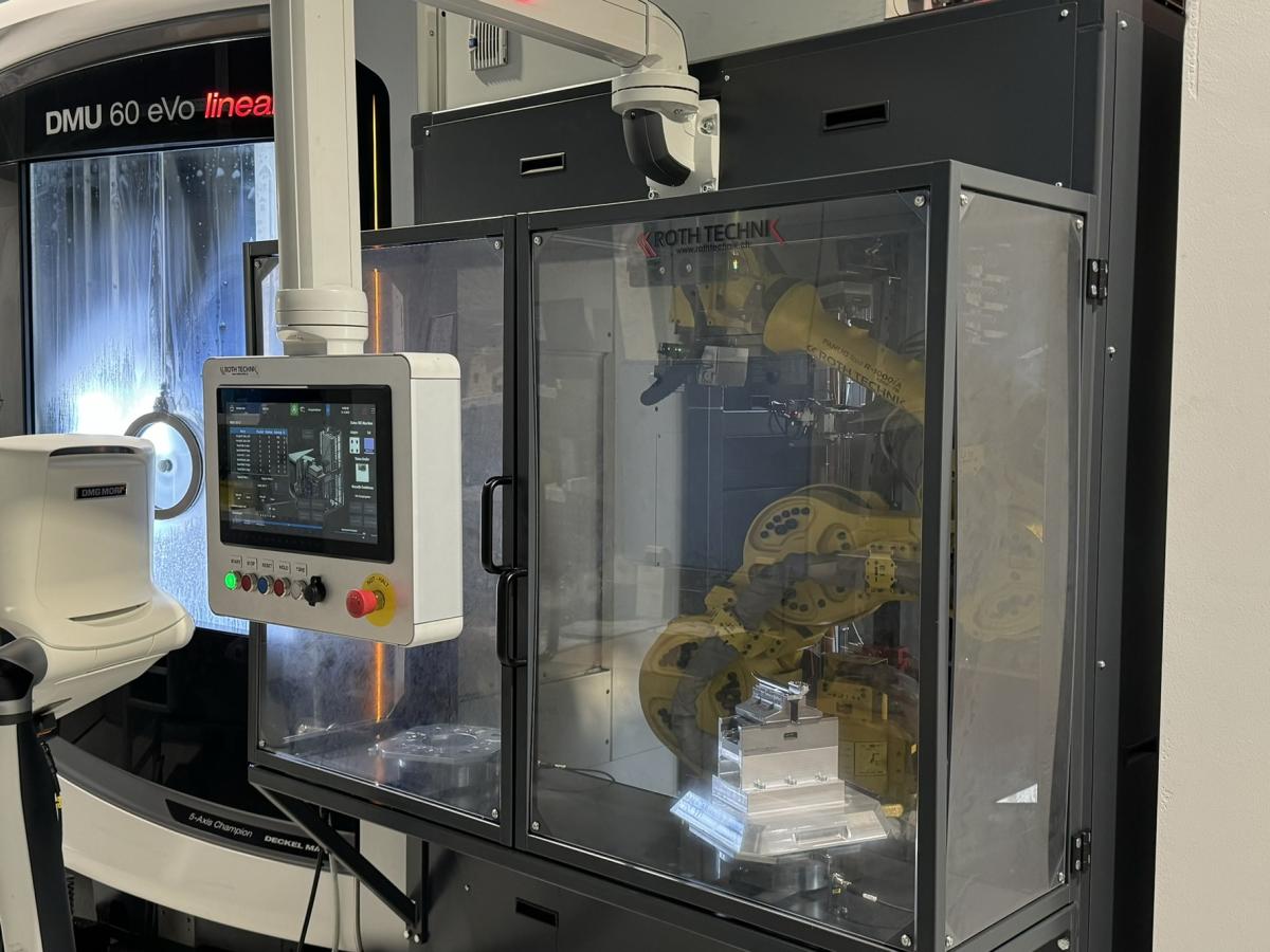 10266 PolyCell CNC machine tending cell